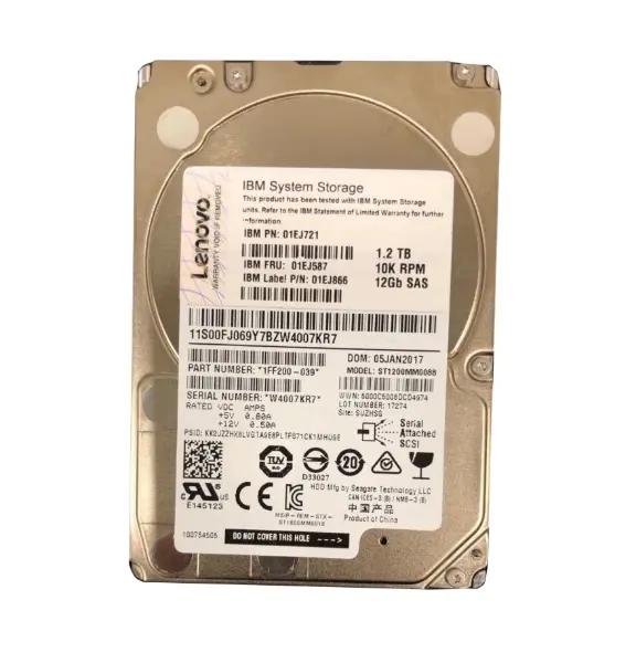 01EJ587 LENOVO 1.2Tb 10000Rpm Sas 12Gb/S 2.5-Inch Hard ...