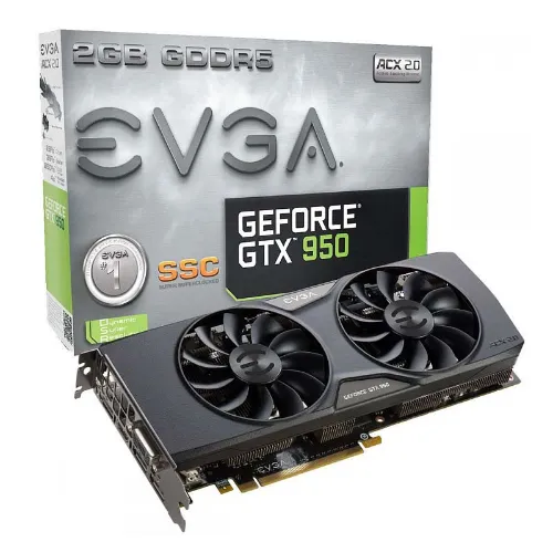 02G-P4-1954-KR EVGA GeForce GTX 950 2GB Gaming (DP, HDM...