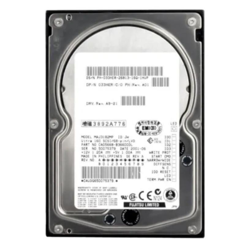 033HER Dell 18.2GB 10000RPM Ultra-160 SCSI 68-Pin 4MB C...