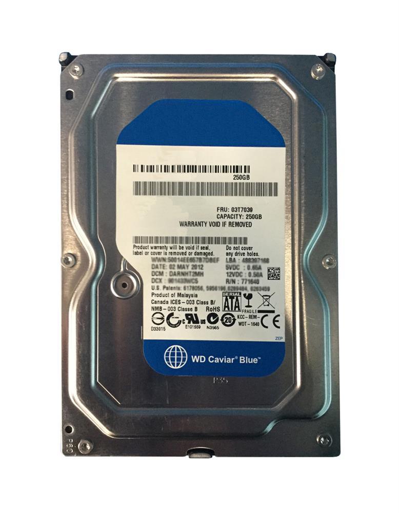03T7039 IBM 250GB 7200RPM SATA 6GB/s 16MB Cache 3.5-inc...