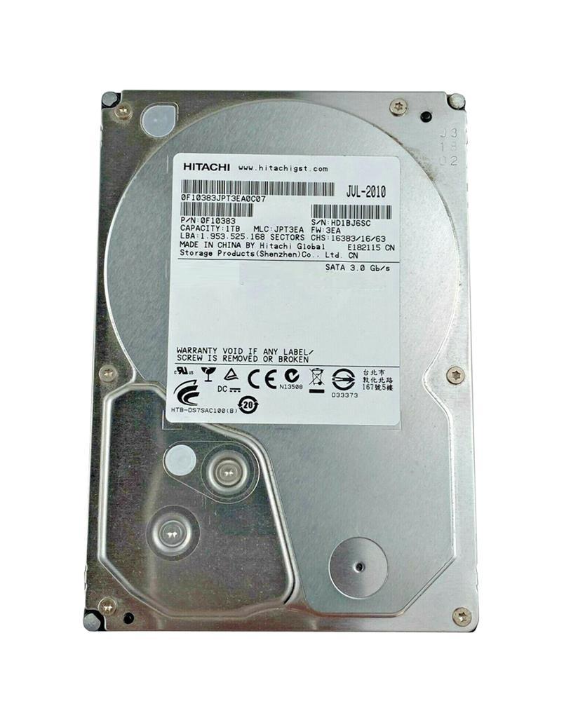 0F10383 Hitachi Deskstar 1TB 7200RPM SATA 3GB/s 7-Pin 3...