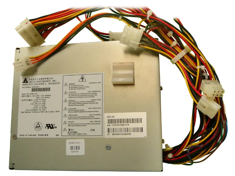 333607-001 HP 450-Watts Power Supply for XW8000 Worksta...
