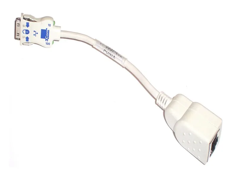 3CO-07-0337-002 3Com 10/100 Ethernet PCMCIA Dongle Cabl...