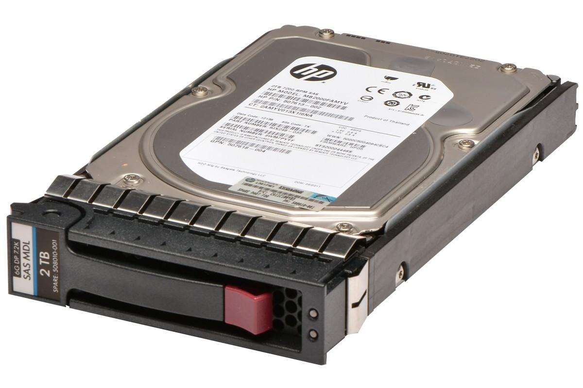 508010-001 HP 2TB 7200RPM SAS 6GB/s Hot-Pluggable 3.5-i...