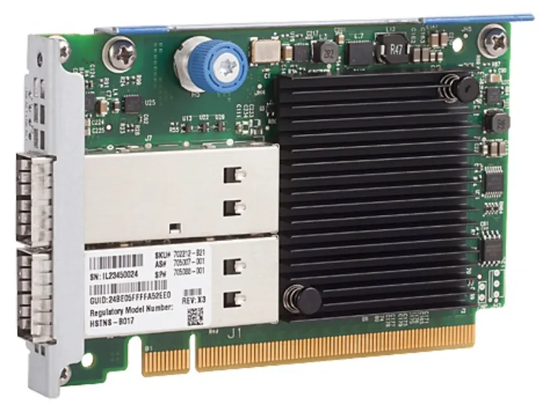 702212-B21 HP InfiniBAnd FDR 2-Port 545FLR-QSFP Adapter