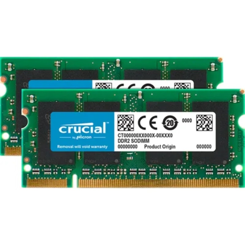 CT2KIT12864AC800 Crucial 2GB Kit (2 X 1GB) DDR2-800MHz ...