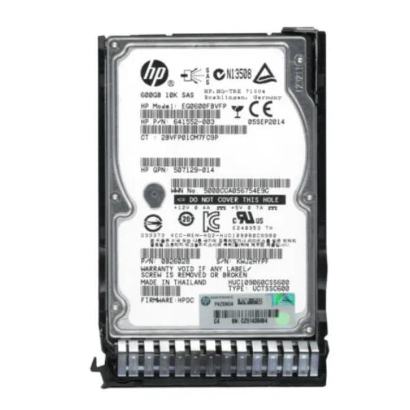 EG0600FBVFP HP 600GB 10000RPM SAS 6GB/s Hot-Pluggable 2...