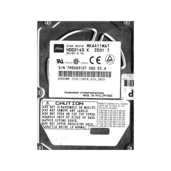 MK6411MAT Toshiba 6.40GB 4200RPM IDE 512KB Cache 2.5-in...