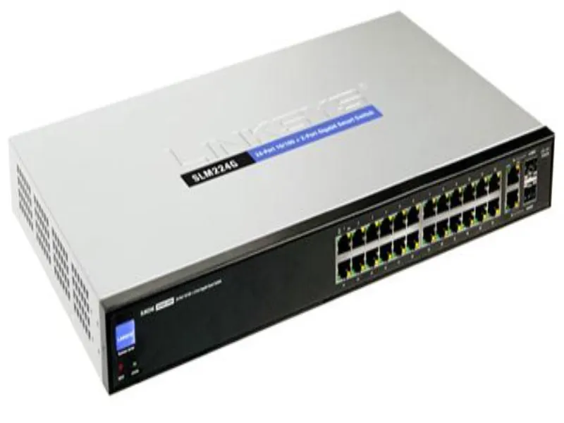 SLM224G Linksys 24Port 10/100/1000 2Port Gigabit Smart ...