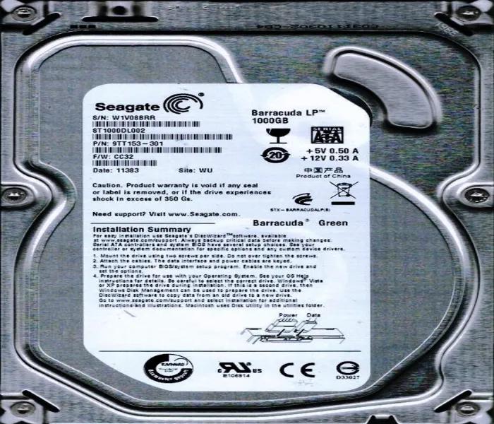 ST1000DL002 Seagate BarraCuda Green 1TB 5900RPM SATA 3....