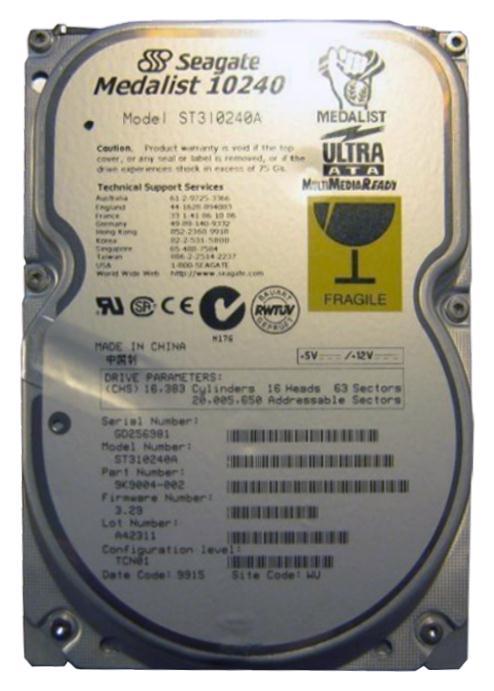 ST310240A Seagate 10.2GB 5400RPM IDE/ATA-33 128KB Cache...