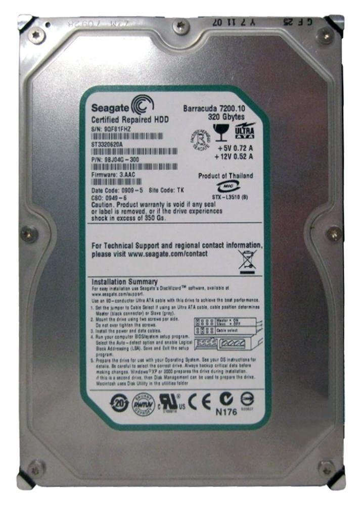 ST3320620A Seagate 320GB 7200RPM Ultra- ATA-100 IDE 3.5...