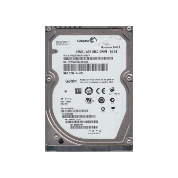 ST980412AS Seagate Momentus 7200.4 80GB 7200RPM SATA 3G...