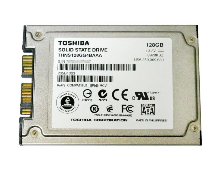 THNS128GG4BAAA Toshiba 128GB 1.8-inch microSATA Serial ...