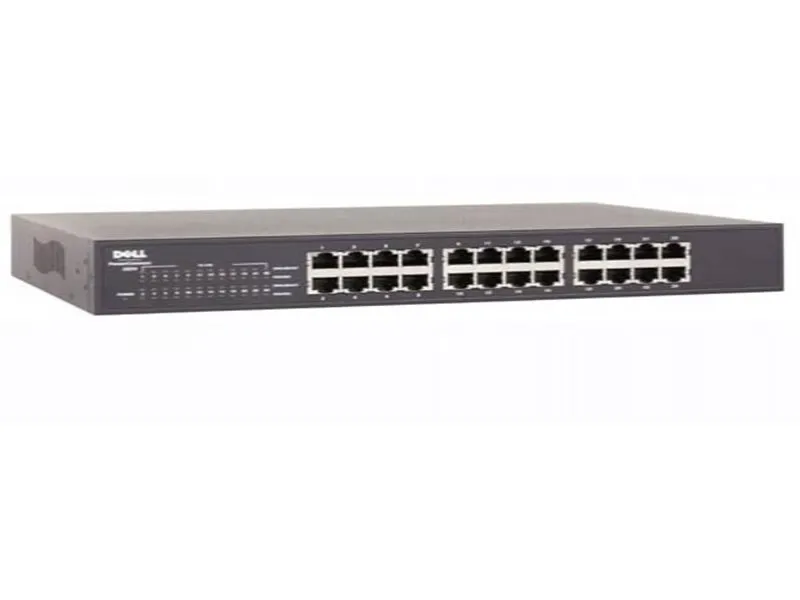 TJ657 Dell PowerConnect 2324 24-Port 24x 10/100 + 2x 10...