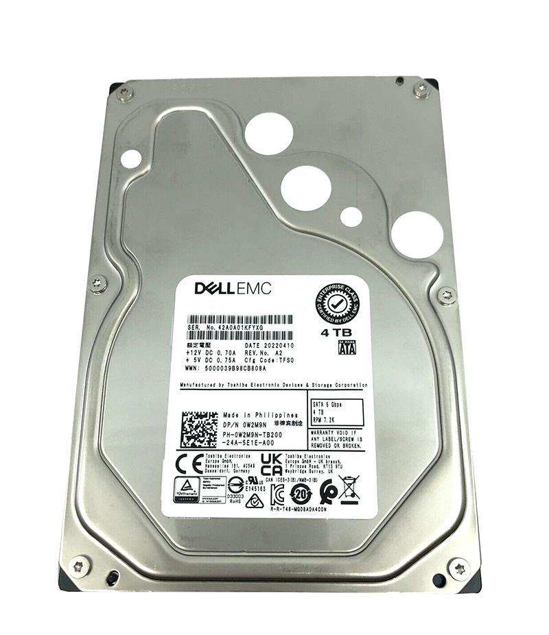 W2M9N DELL 4tb 7200rpm Sata-6gbps 512n 3.5inch Form Fac...