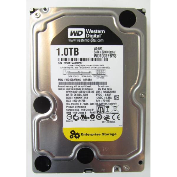 WD1002FBYS Western Digital 1TB 7200RPM SATA 3GB/s 7-Pin...