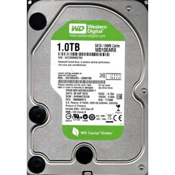 WD10EARX-32N0YB0 Western Digital 1TB 5400RPM SATA 6GB/s...