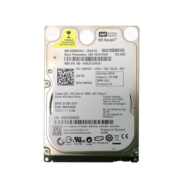 WD1200BEVS-75UST0 Western Digital Scorpio 120GB 5400RPM...