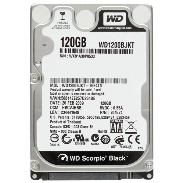 WD1200BJKT Western Digital Scorpio Black 120GB 7200RPM ...