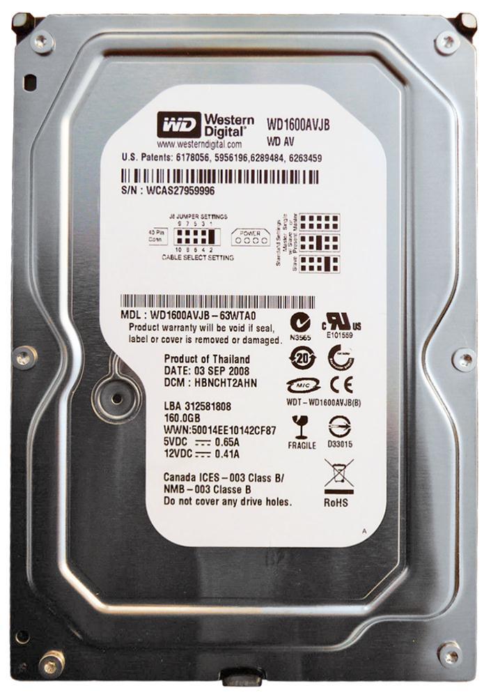 WD1600AVJB Western Digital 160GB 7200RPM PATA 8MB Cache...