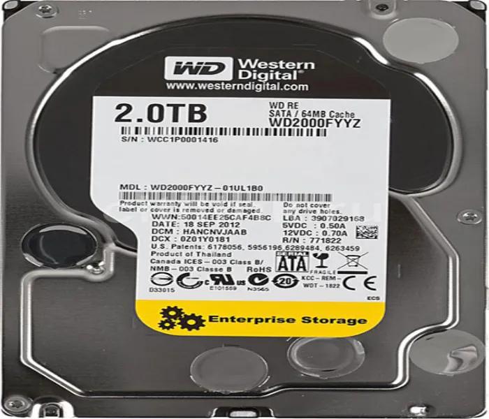 WD2000FYYZ Western Digital Re 2TB 7200RPM SATA 6GB/s 64...