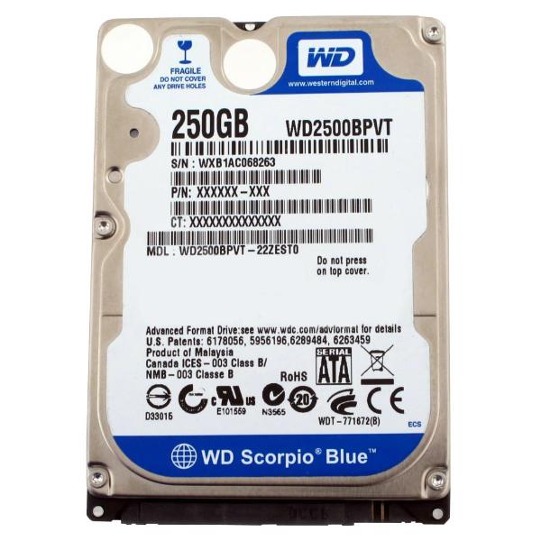 WD2500BPVT-22ZEST0 Western Digital 250GB SATA 2.5-inch ...