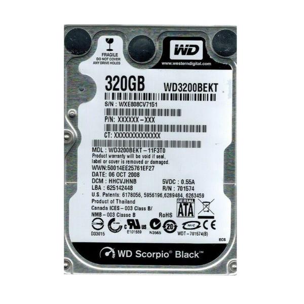 WD3200BEKT-11F3T0 Western Digital 320GB 7200RPM SATA 3G...