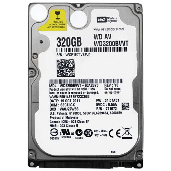 WD3200BVVT-63A26Y Western Digital AV 320GB 5400RPM SATA...