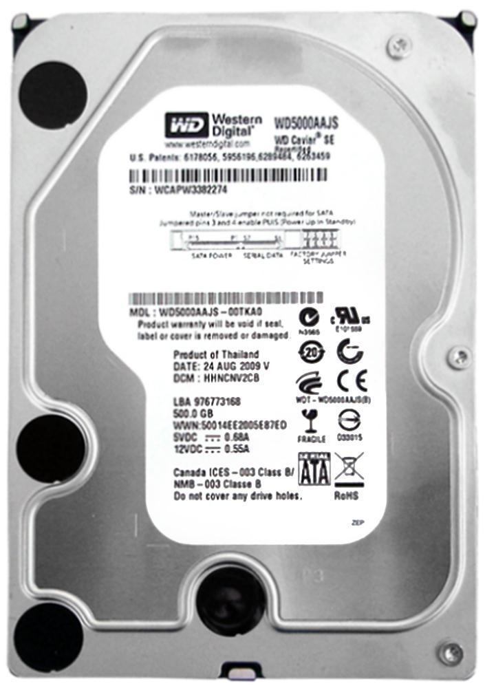 WD5000AAJS Western Digital Caviar Blue 500GB 7200RPM SA...