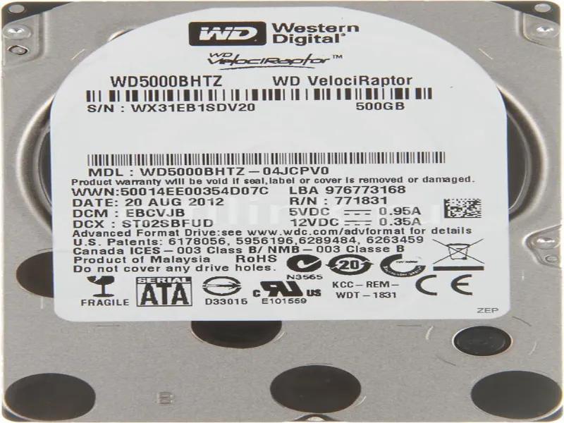 WD5000BHTZ Western Digital Velociraptor 500GB 10000RPM ...