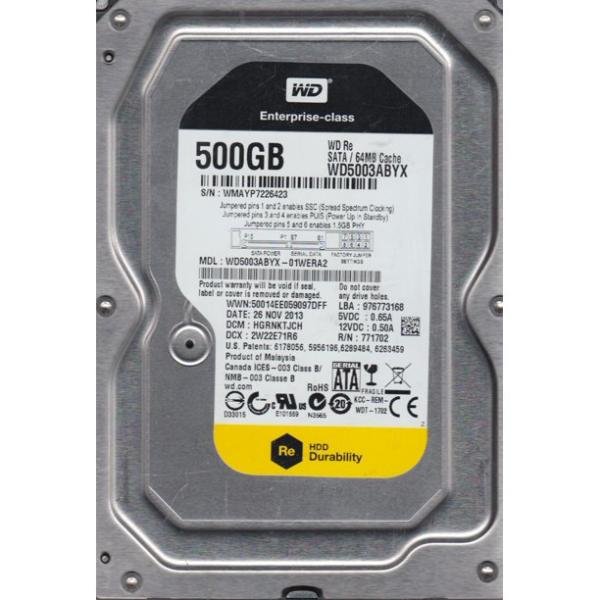 WD5003ABYX-01WERA2 Western Digital RE4 500GB 7200RPM SA...