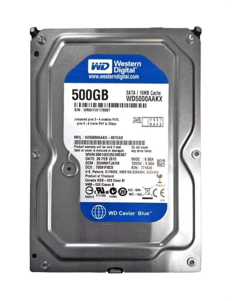 WD500AAKX Western Digital 500GB 7200RPM SATA 6GB/s 3.5-...