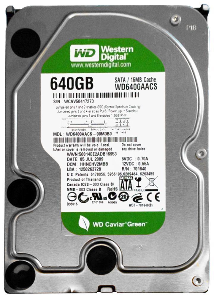 WD6400AACS-00M3B0 Western Digital Caviar Green 640GB 54...