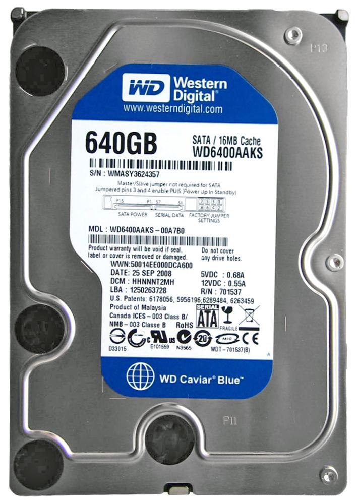 WD6400AAKS-00A7B0 Western Digital Caviar Blue 640GB 720...