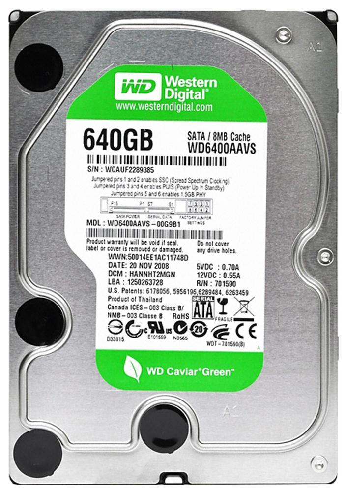 WD6400AAVS-00G9B1 Western Digital Caviar Green 640GB 72...