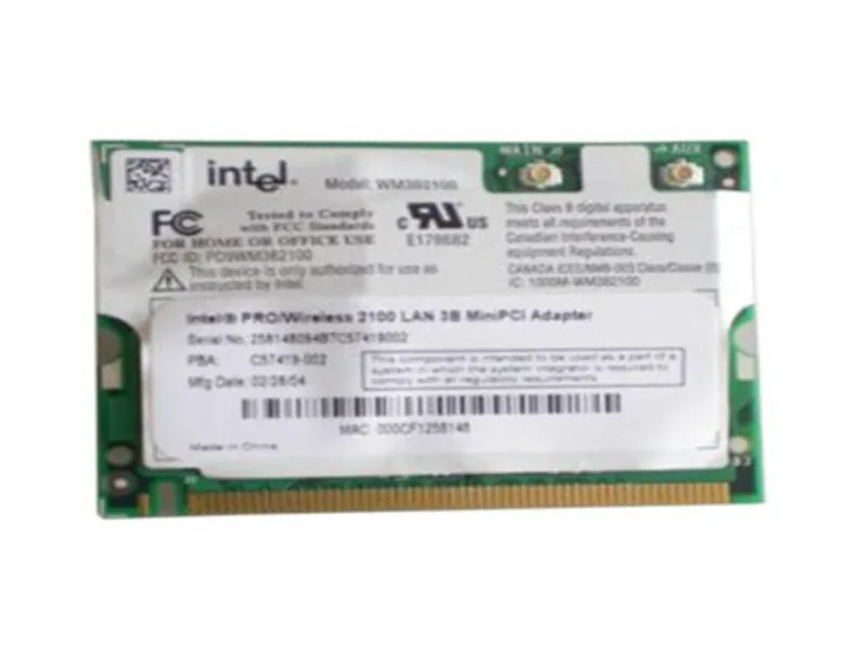 WM3B2100WWTOS Intel PRO/Wireless 2100 3B Mini PCI WLAN ...